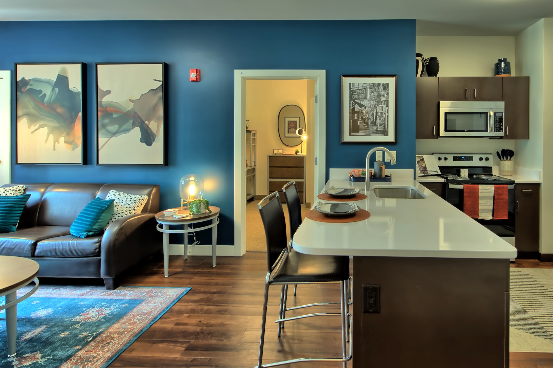 interior twin river commons kitchen